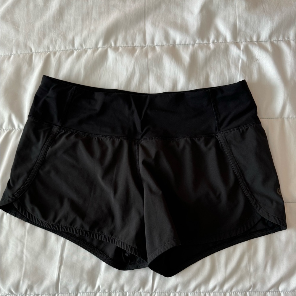Black Lululemon Speed Up Short